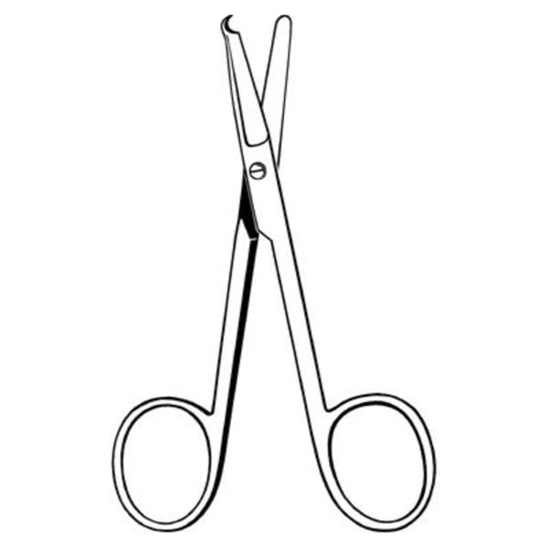Sklar Instruments Scissors Stitch Spencer (Littauer) Merit 4-1/2" Bl/Bl Smooth Straight Ss Ea - 97-352
