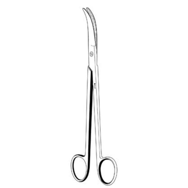 Sklar Instruments Scissors Jorgenson 9" Blunt/Blunt Smooth Strongly Curved Stainless Steel Ea - 52-2970