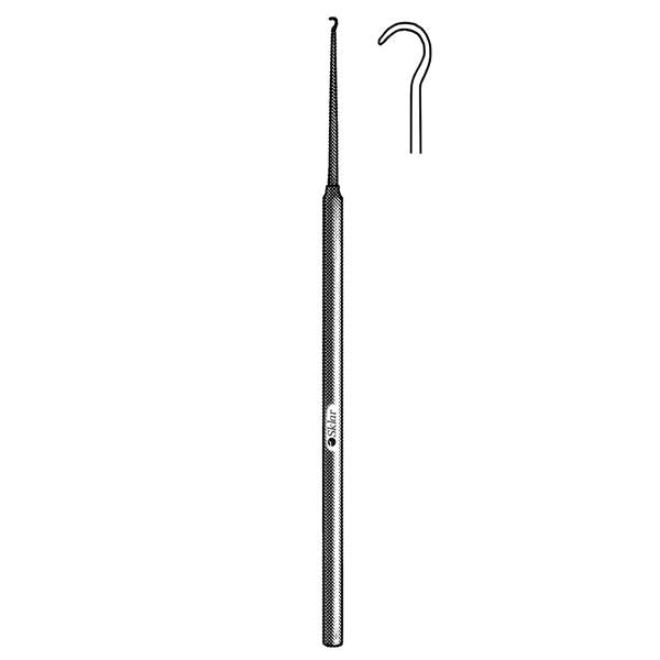 Sklar Instruments Hook Skin Niro Niro 6-3/4" #4 4Mm Sharp 1 Prong Stainless Steel Ea - 47-2589