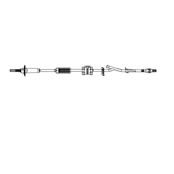 Icu Medical Iv Administration Set Easydrop Injection Site 110" 20 Drops/Ml 25/Ca - B98016