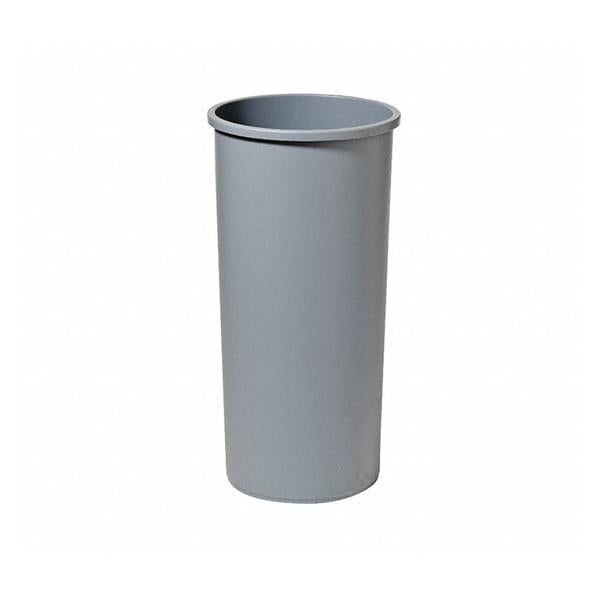 Rubbermaid Can Trash Lldpe 22Gal No Lid Gray Round Ea - 4HC02