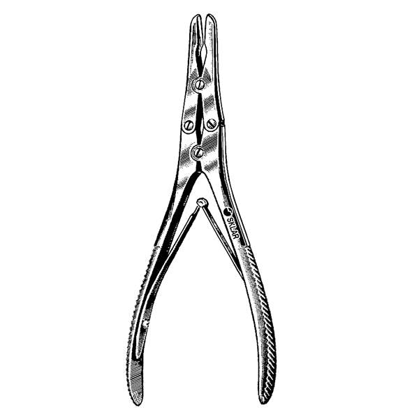 Sklar Instruments Rongeur Ruskin 6" Curved 2Mm Scooping Bite Stainless Steel Ea - 40-4365