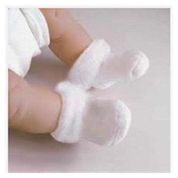 Principle Business Ent. Bootie Infant Terrycloth Fleece Unisex Infant White 48/Ca - 1090