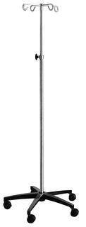Blickman Built - IV Stand Floor Stand 4-Hook Five 2-1/2 Inch Swivel Casters - 0561315400