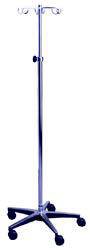 Blickman Built - IV Stand Floor Stand 4-Hook Five 2-1/2 Inch Swivel Casters - 0561350400