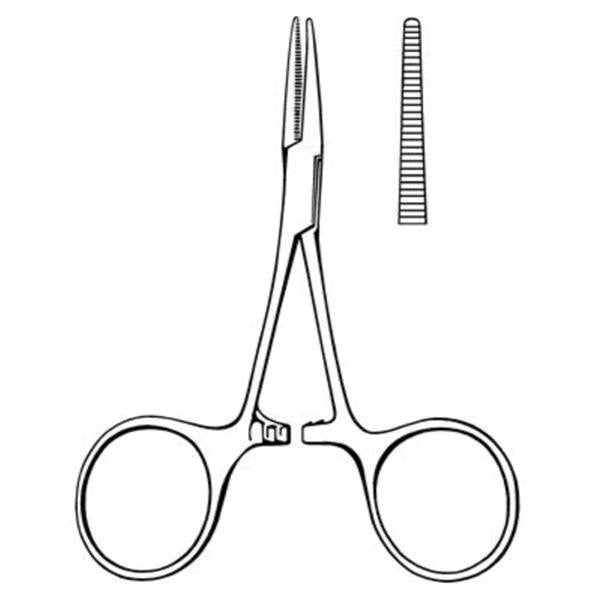 Sklar Instruments Forcep Hemostatic Hartmann Mosquito Merit 3-1/2" Serrated Straight Ss Ea - 97-409