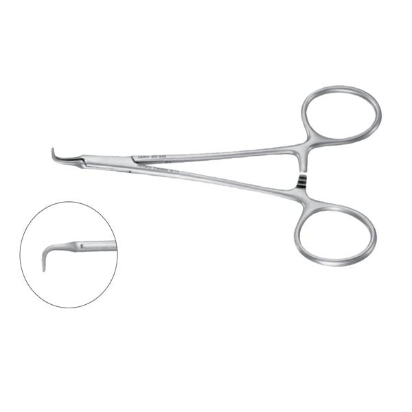 Integra Miltex Inc Forcep Ochsner 4-5/8" Serrated 90 Degree Angle Stainless Steel Ea - 105-235