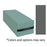Oakworks Bolster Positioning Rectangle Pewter Terra Touch Upholstery Ea - 57253-T29