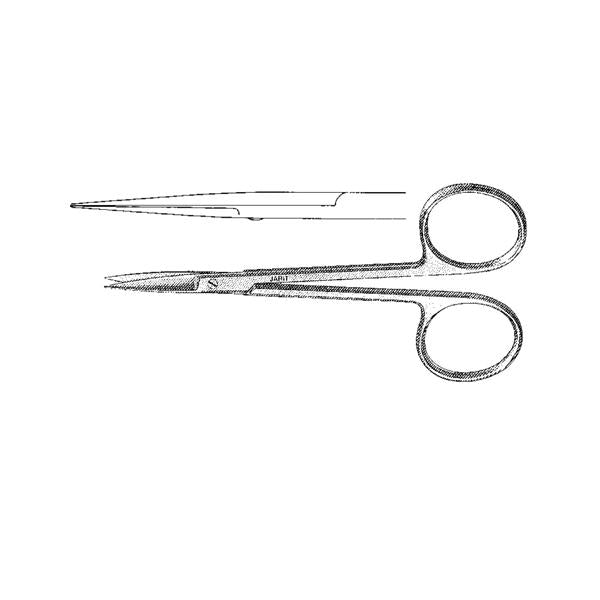 Integra Miltex Inc Scissors Iris 4-5/8" Sharp/Sharp Straight 25Mm Stainless Steel Ea - 359-100