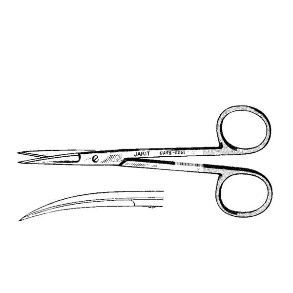 Integra Miltex Inc Scissors Iris 4-1/2" Curved Stainless Steel/Tungsten Carbide Ea - 101-301