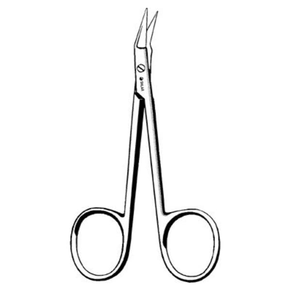 Sklar Instruments Scissors Stitch O'Brien 3-3/4" Sharp/Sharp Smooth Angled Stainless Steel Ea - 22-2837