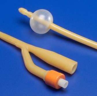 Ultramer - Foley Catheter 3-Way Standard Tip 30 cc Balloon 18 Fr. Hydrogel Coated Latex - 2819-