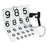 Good-Lite Co Chart Vision Rehabilitation Numbers 16X21-1/2" Ea - 272100