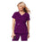 koi Design Shirt Scrub Katelyn Womens Small Merlot Ea - 137-048-S