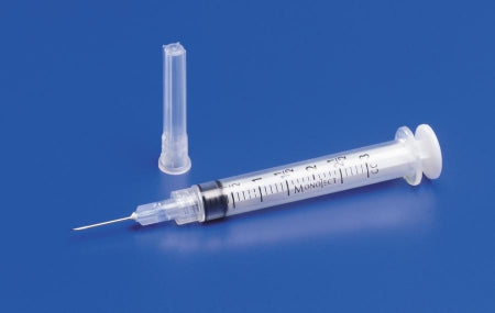Monoject - Syringe with Hypodermic Needle 3 mL 23 Gauge 1 Inch Regular Wall NonSafety - 8881513330
