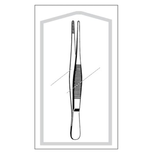 Sklar Instruments Forcep Dressing Econo 8" Blunt Straight Stainless Steel Disposable 25/Bx - 96-2921