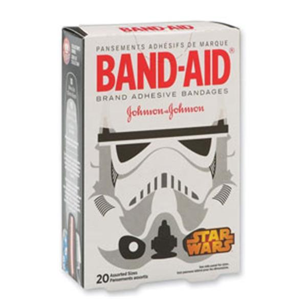 J&J Bandage Strips Fabric Band-Aid 3/4X3" Starwars 20/Bx, 24 Bx/Ca - 381371162864