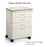 Midmark Corporation Cabinet Treatment Kydex 18" Mobile/3" Lock Caster (3) 4 Drwr/(1) 8 Drwr Lk Ea - M41C.216.KCN