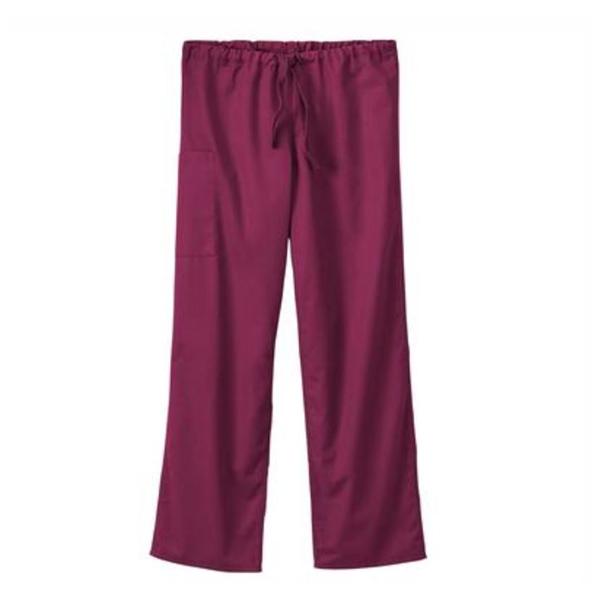 White Swan Uniform. Scrub Pant Unisex 2X Large Wine Ea - 14920-038-2X