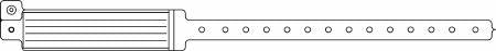 Precision Dynamics Veri-Color Identification Band Write On Wristband Permanent Snap Without Legend - 140-11-PD