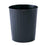 Safco Products Can Trash Powder-Coated Steel 23.5Qt No Lid Black Round 6/Ca - 9604BL