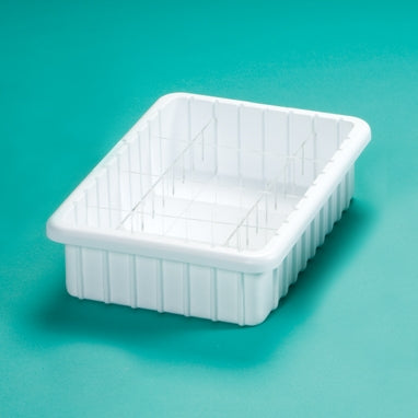 Drawer Organizing Tray With Dividers | White | Plastic/Polyester | Health Care Logistics