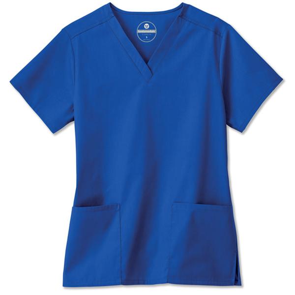 White Swan Uniform. Shirt Scrub Fundamentals 14700 Womens Medium Galaxy Blue Ea - 147001031-M