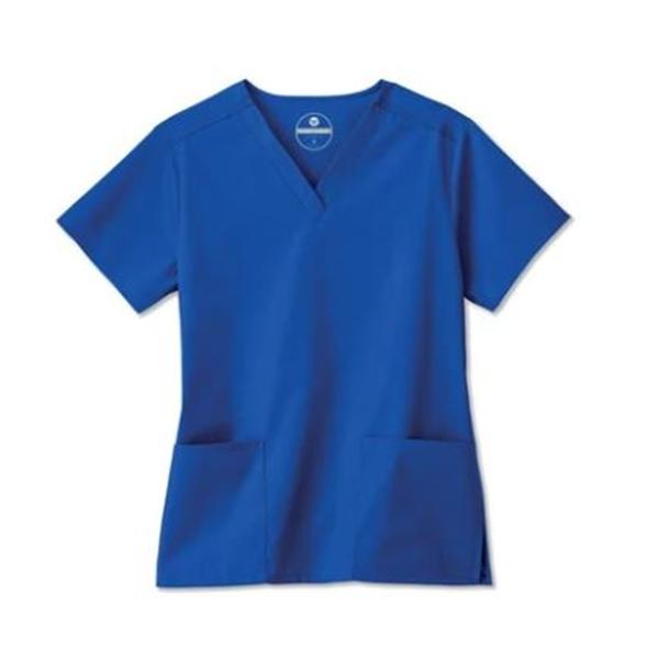White Swan Uniform. Shirt Scrub Fundamentals 14700 Womens 3X Large Galaxy Blue Ea - 1470010313XL