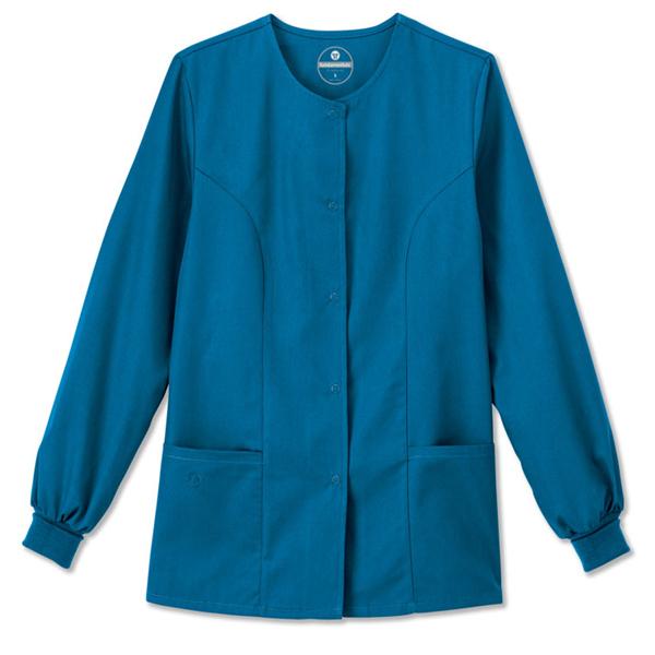 White Swan Uniform. Jacket Warm-Up Fundamentals Womens Caribbean Blue X-Small Ea - 14740-080-XS