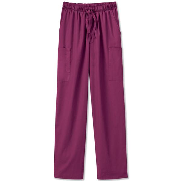 White Swan Uniform. Scrub Pant Fundamentals 14843 Unisex 3X Large Wine Ea - 14843-0383XL