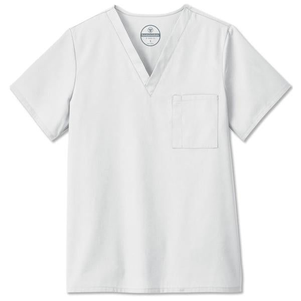 White Swan Uniform. Shirt Scrub Fundamentals 14900 Unisex Large White Ea - 14900-011-L