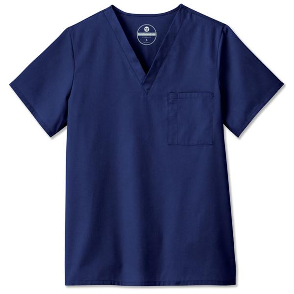 White Swan Uniform. Shirt Scrub Fundamentals 14900 Unisex 5X Large New Navy Ea - 14900-0545XL