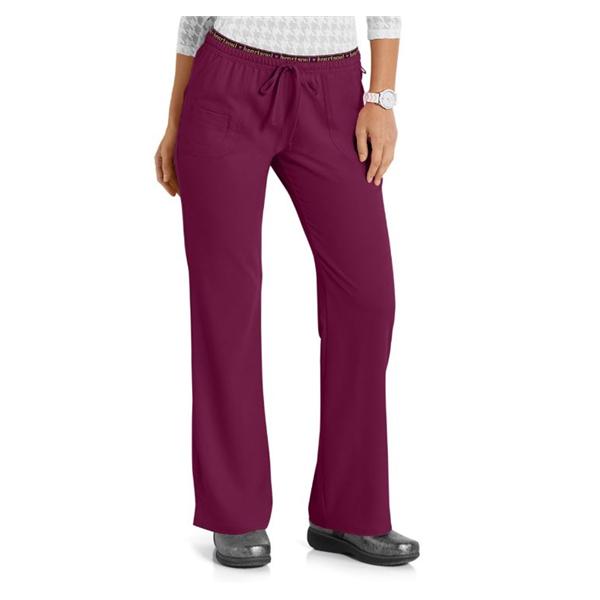 HeartSoul Pant Scrub Heartsoul Womens Small Tall Wine Ea - 20110TWINH-S