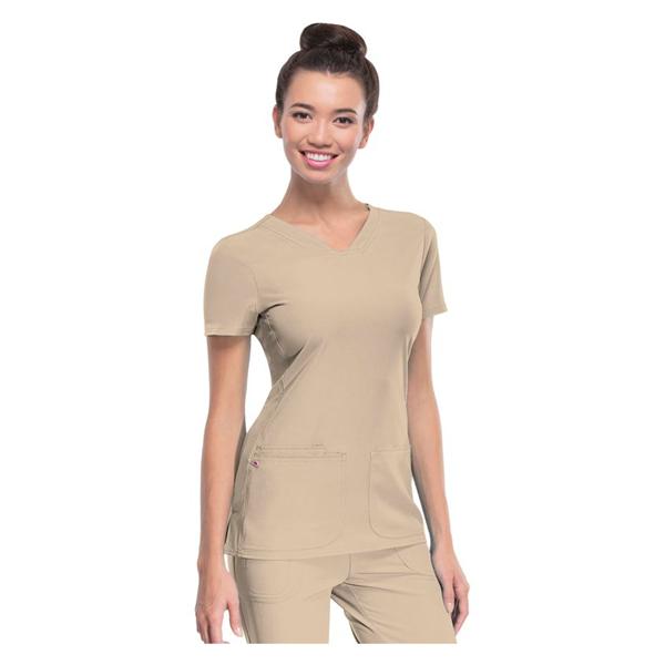HeartSoul Shirt Scrub Heartsoul 20710 Womens 2X Large Khaki Ea - 20710-KHAH2X