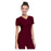 HeartSoul Shirt Scrub Heartsoul 20710 Womens 3X Large Wine Ea - 20710-WINH3X