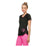 HeartSoul Scrub Top 100% Cotton Black Small 1 Pocket Ea - 20976BCKHS