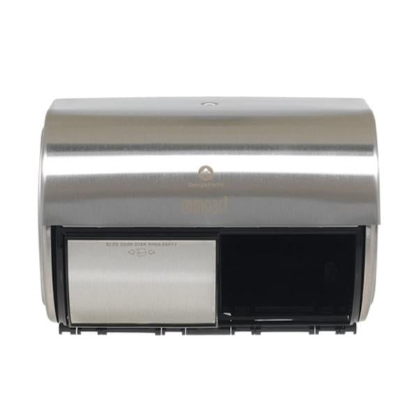 Georgia Pacific Dispenser Toilet Tissue Compact Stainless Finish Ea - 56798