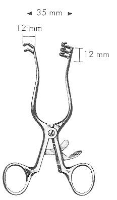BR Surgical - Retractor 16-1/2 cm - H118-67116