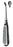 BR Surgical HerMann Medizintechnik Bone Curette Volkmann Single-ended Hollow Handle with Grooves Size 2 Tip Oval Cup Tip - H132-47002