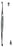 BR Surgical HerMann Medizintechnik Bone Curette Williger 5-1/4 Inch Length Double-ended Handle Size 00 Tip / Size 0 Tip Oval Cup Tip - H132-49600