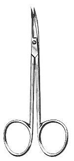 BR Surgical Nail Scissors Curved Jaws 4 Inch Stainless Steel - H174-37910