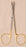 HerMann - Operating Scissors Kilner 4-1/2 Inch Length Surgical Grade Stainless Steel / Tungsten Carbide Finger Ring Handle Curved Sharp Tip / Sharp Tip - H-585HM