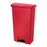 Rubbermaid Can Trash Slim Jim Rsn 18Gal Step-On Pedal Hinge Lid Frnt Stp Red Rectangle Each - 1883568
