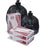 Pitt Plastics Bag Trash 40-45Gal Hdpe 16Mic 25/Roll 10 Rolls 40X48" Black 250/Ca - MR40483MK