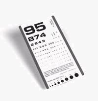 Grafco - Eye Chart 14 Inch Measurement Acuity Test - 1243-1