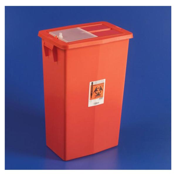 Xomed Medtronic Entmed Container Sharps 12Gal Plastic Red 10/Ca - KDL8935