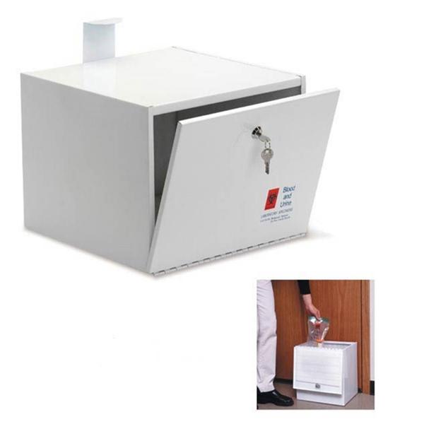 Marketlab Drop Box Specimen _ Steel Hinged Door Symbol White Ea - 133 ...