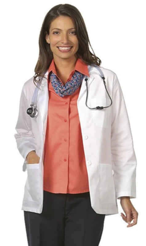 Fashion Seal Uniforms - Lab Jacket White Small Hip Length Reusable - 125-S-8125158