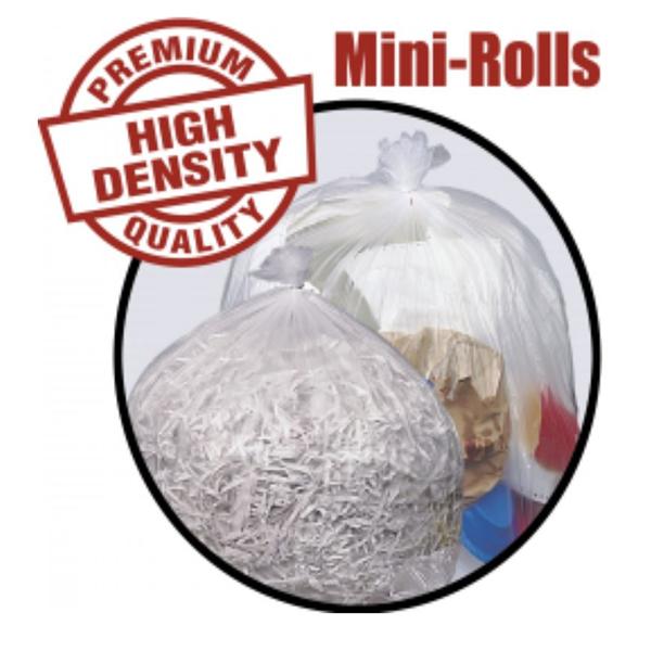 Pitt Plastics Bag Trash Pitt-Fit 12-16Gal Hdpe 6Mic 50/Roll 20 Rolls 24X33" Natural 1000/Case - MR24339MC