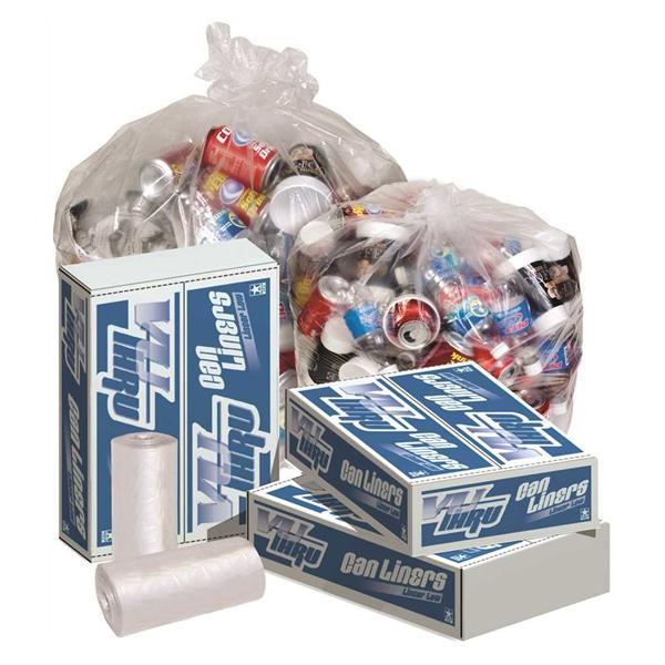 Pitt Plastics Bag Trash Nova+ 16Gal Ldpe .35Mil Reg 50/Roll 20 Rolls 24X32" Clear 1000/Case - VP3310DXC